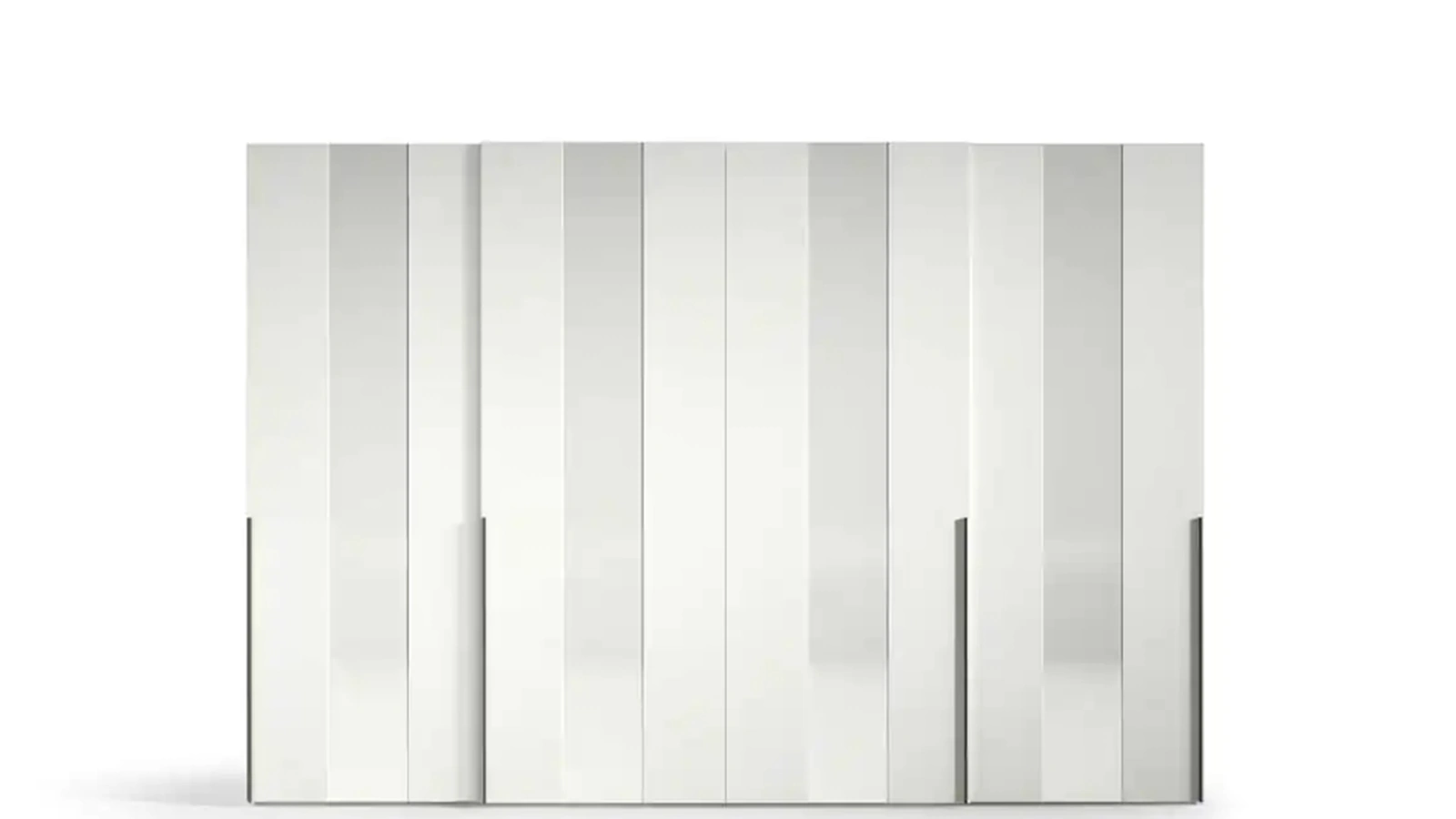 Armadio con ante scorrevoli Maestrale S183 in laccato opaco e lucido di Moretti Compact Giorno Notte