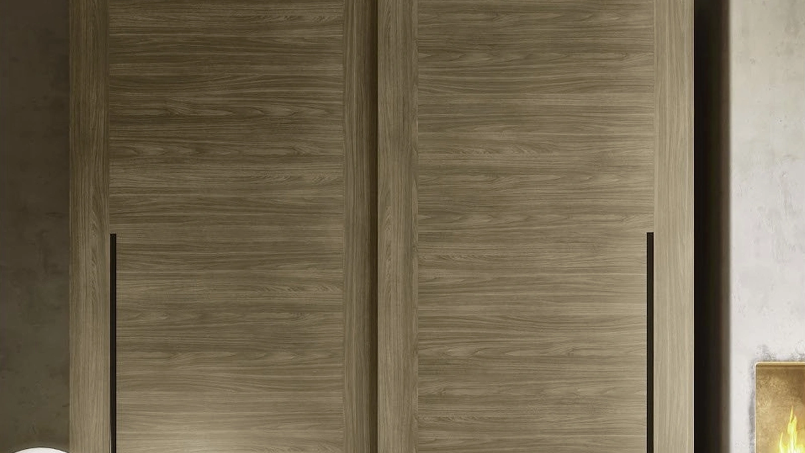 Armadio con ante scorrevoli S40 Maxi finitura noce di S75