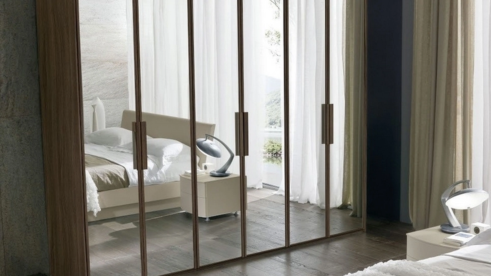 Armadio con ante battenti a specchio Trend 20 di S75