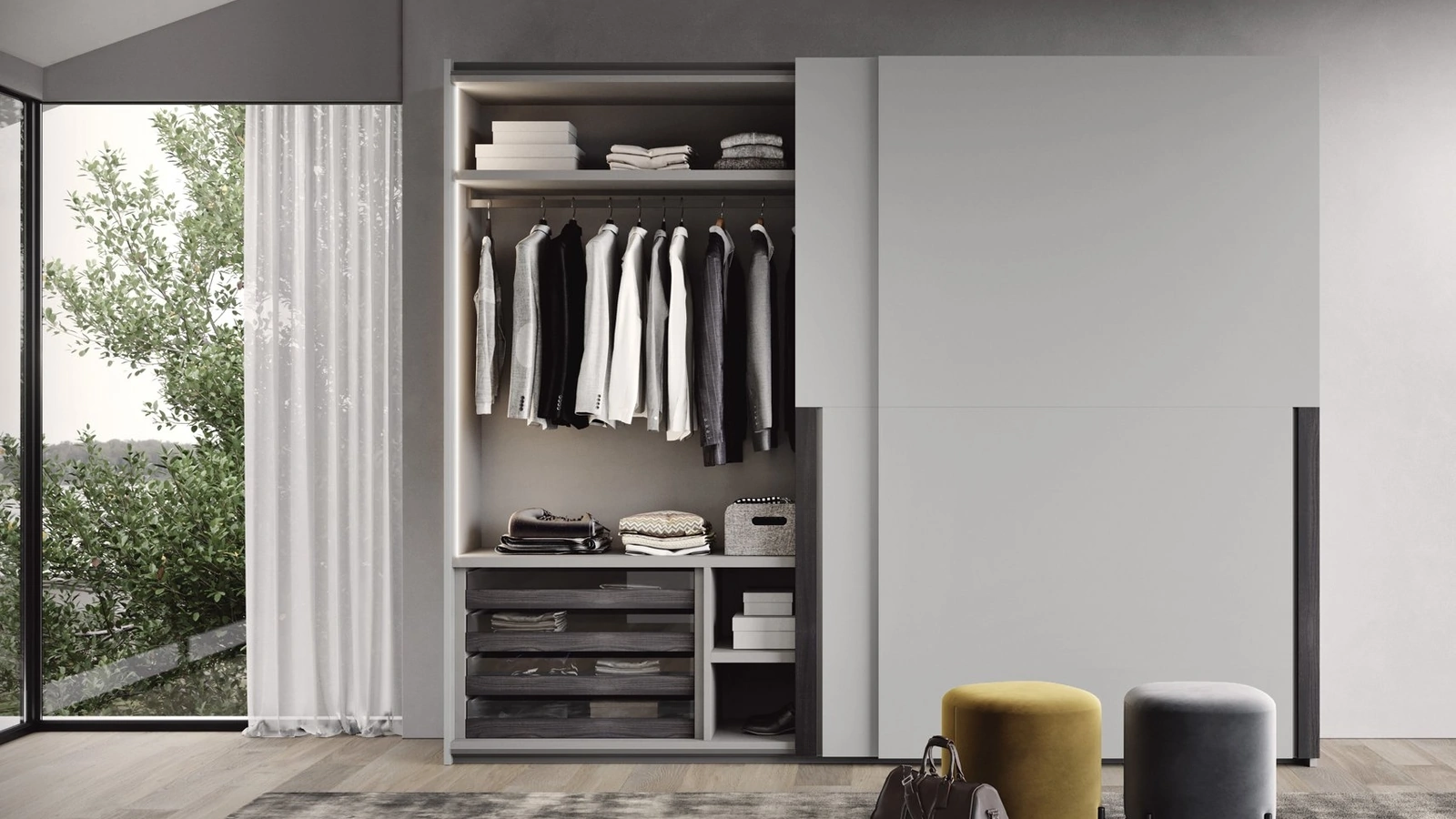 Armadio con anta scorrevole Segno di Fimar