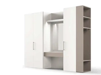 Armadio con ante battenti Utility Libeccio U452 di Moretti Compact Giorno Notte