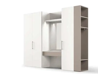 Armadio con ante battenti Utility Libeccio U452 di Moretti Compact Giorno Notte