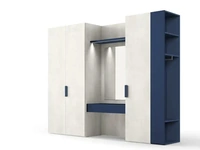 Armadio con ante battenti Utility Libeccio U453 di Moretti Compact Giorno Notte