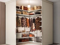 Cabina Armadio angolare Vista di Pianca