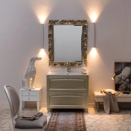 Mobile Bagno da appoggio in frassino laccato ACANTHIS AC21 di Compab