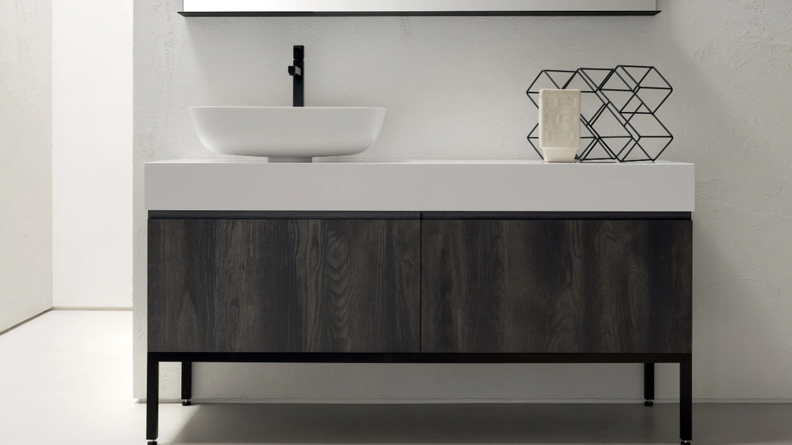 Mobile Bagno da appoggio in nobilitato effetto legno B-GO BG017 di Compab