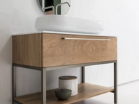 Mobile Bagno da appoggio in nobilitato effetto legno B201 BD010 di Compab