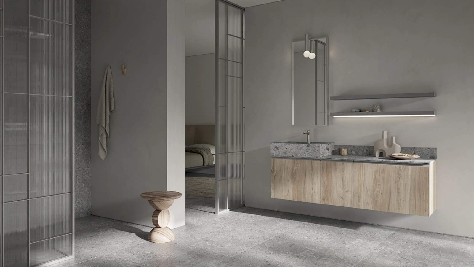 Mobile da Bagno sospeso BIK BK06 di Compab