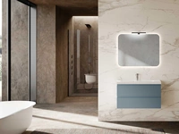 Mobile da Bagno sospeso Block System Square Evo C37 di Baxar