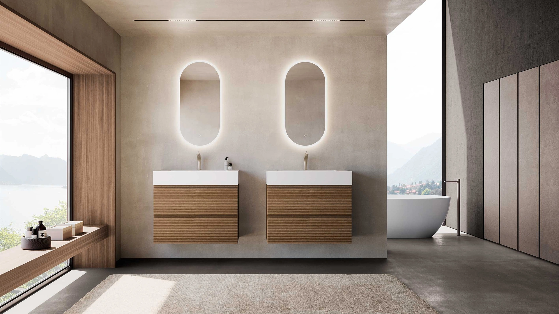 Mobile da Bagno Block System Syntesi Box C23 di Baxar