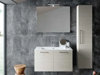 Mobile da Bagno sospeso Block System Syntesi C38 di Baxar