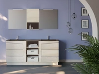 Mobile da Bagno a terra in melaminico composizione K102 di Licor Design