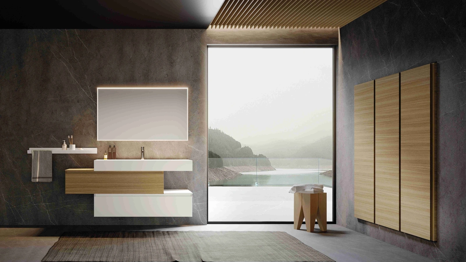 Mobile da Bagno sospeso M3 System 343 di Baxar