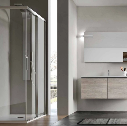 Mobile da Bagno sospeso in melaminico Sablè Alaska Start Block 04 di Ardeco