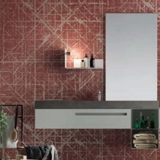 Mobile da Bagno sospeso in laccato Grigio Londra opaco Start Gate 02 di Ardeco