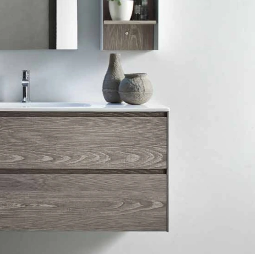 Mobile da Bagno sospeso in melaminico effetto legno French Grey Start Block 08 di Ardeco