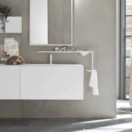 Mobile da Bagno in laccato Bianco opaco Start Line 10 di Ardeco