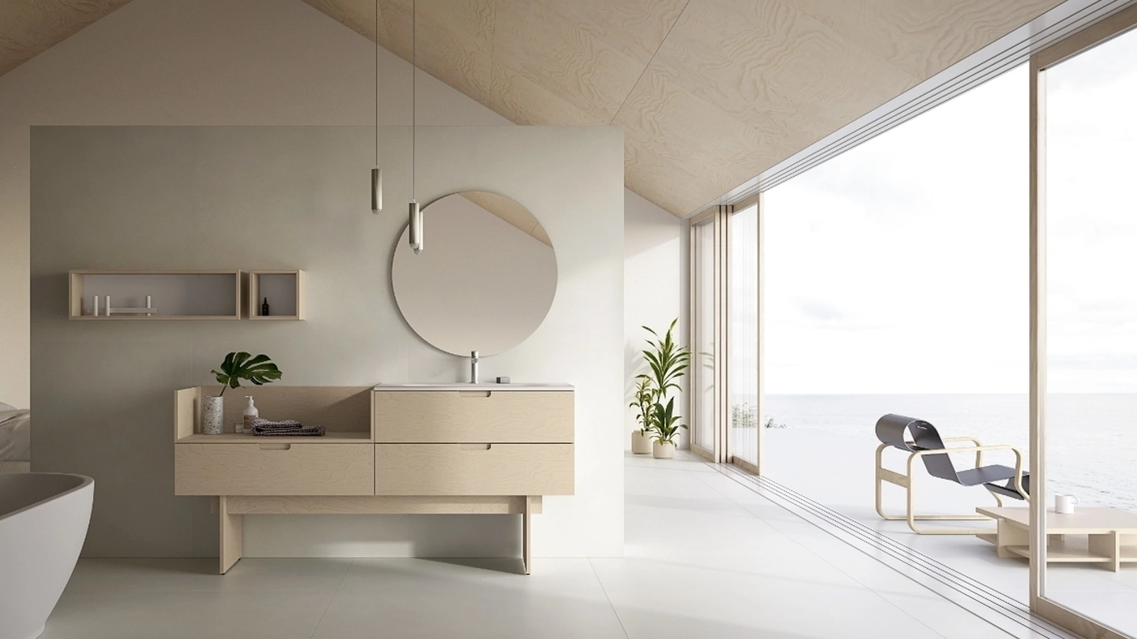 Mobile da Bagno a terra STRATOS OS01 di Compab