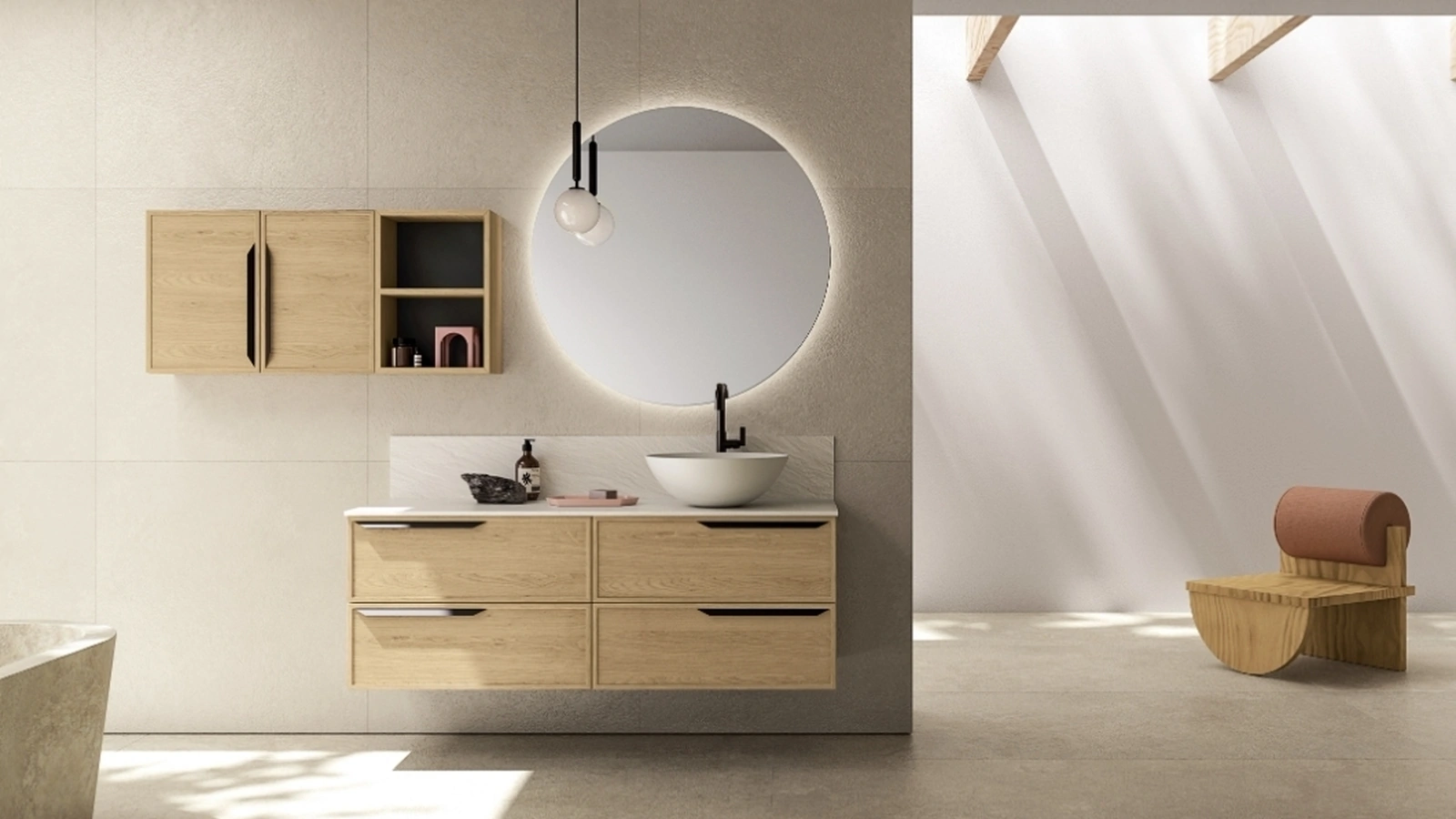 Mobile da Bagno sospeso TABULA TB02 di Compab