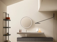 Mobile da Bagno Vintage 10 Warm Sensation in laccato Piombo opaco con serigrafia di Ardeco