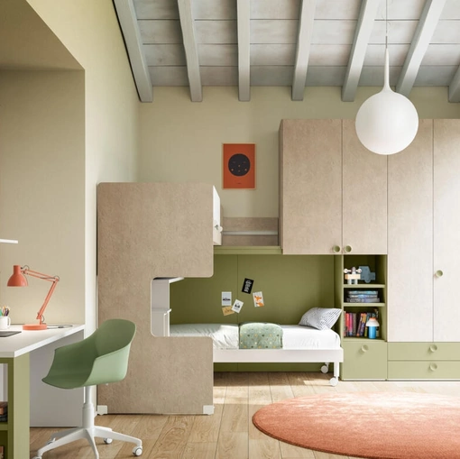 Cameretta Salvaspazio 57 a soppalco di Mistral