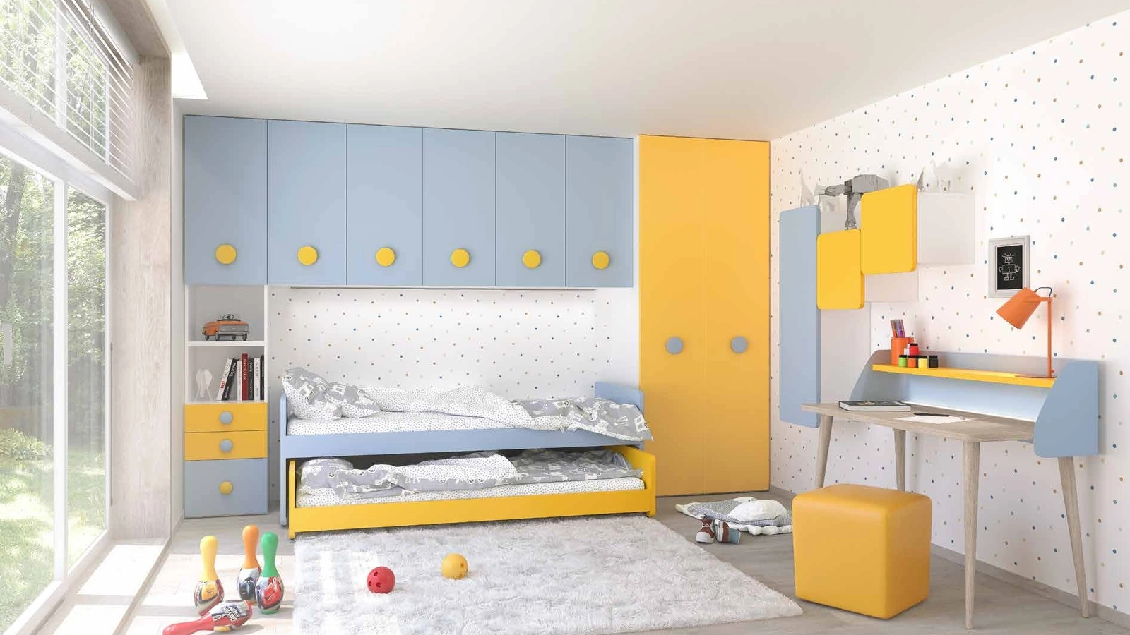 Cameretta a ponte con letto estraibile Open 16 di S75