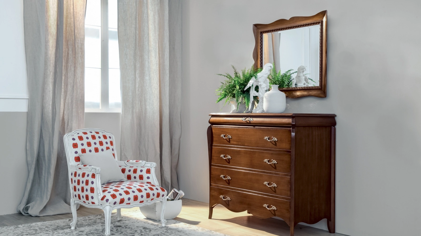 Comò a 5 cassetti in legno Milia di Tonin Casa 