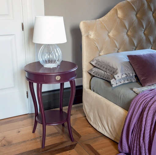 Comodino Ariete in legno laccato opaco di Tonin Casa