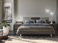 Comodino in finitura olmo e beige Cuby di S75