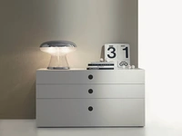 Comò a 3 cassetti in laccato opaco Feel di Fimar