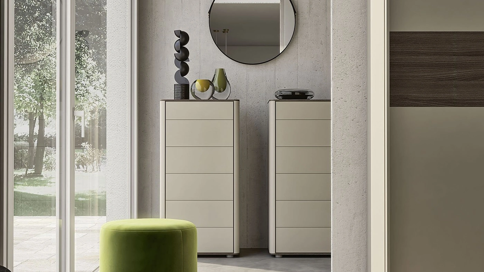 Cassettiera Fiancotondo Cornice di S75