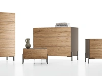 Gruppo Notte Velvet in rovere nodato di Spagnol Mobili