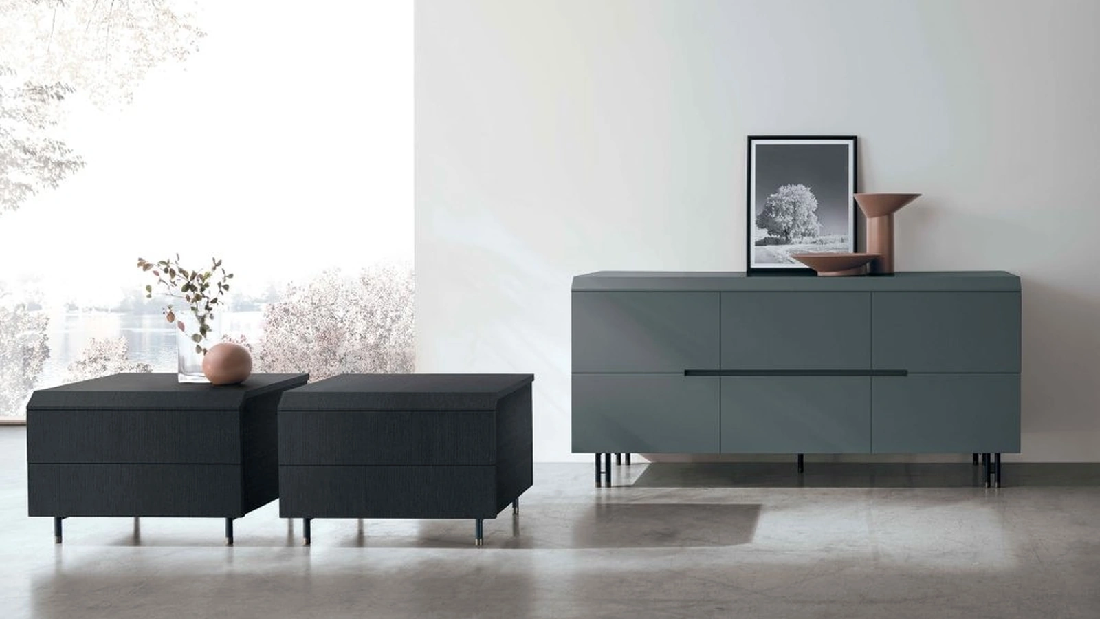 Gruppo Notte Morfeo in legno o laccato di Tomasella