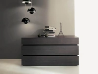 Comò a 3 cassetti in legno di eucalipto Quarantacinque di Fimar