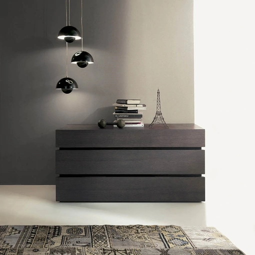 Comò a 3 cassetti in legno di eucalipto Quarantacinque di Fimar