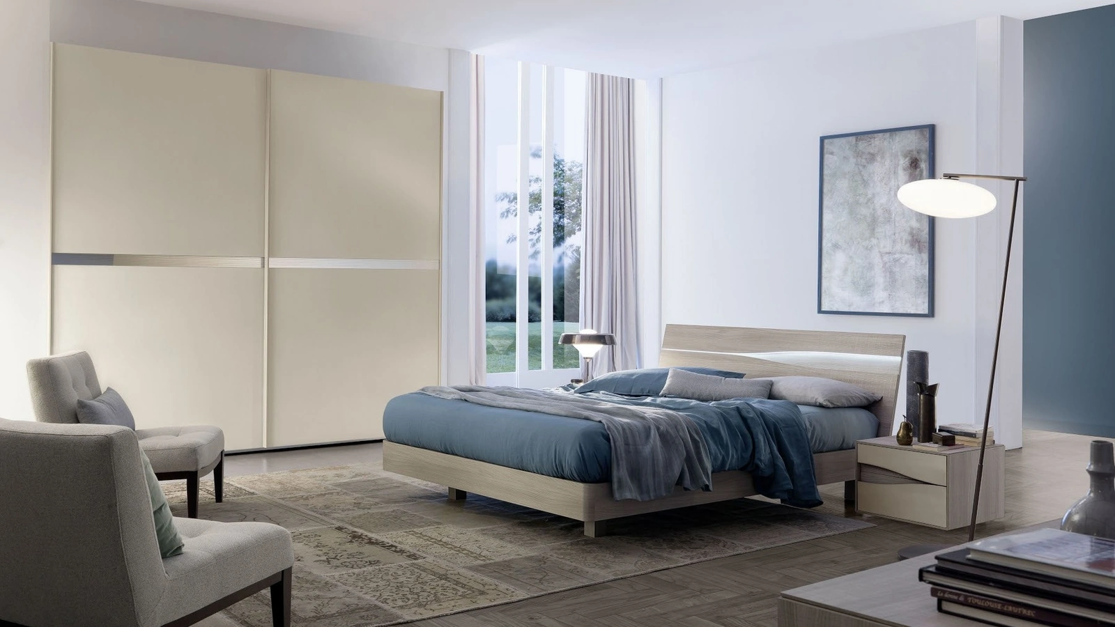 Comodino Infinity Sirio finitura olmo light di S75