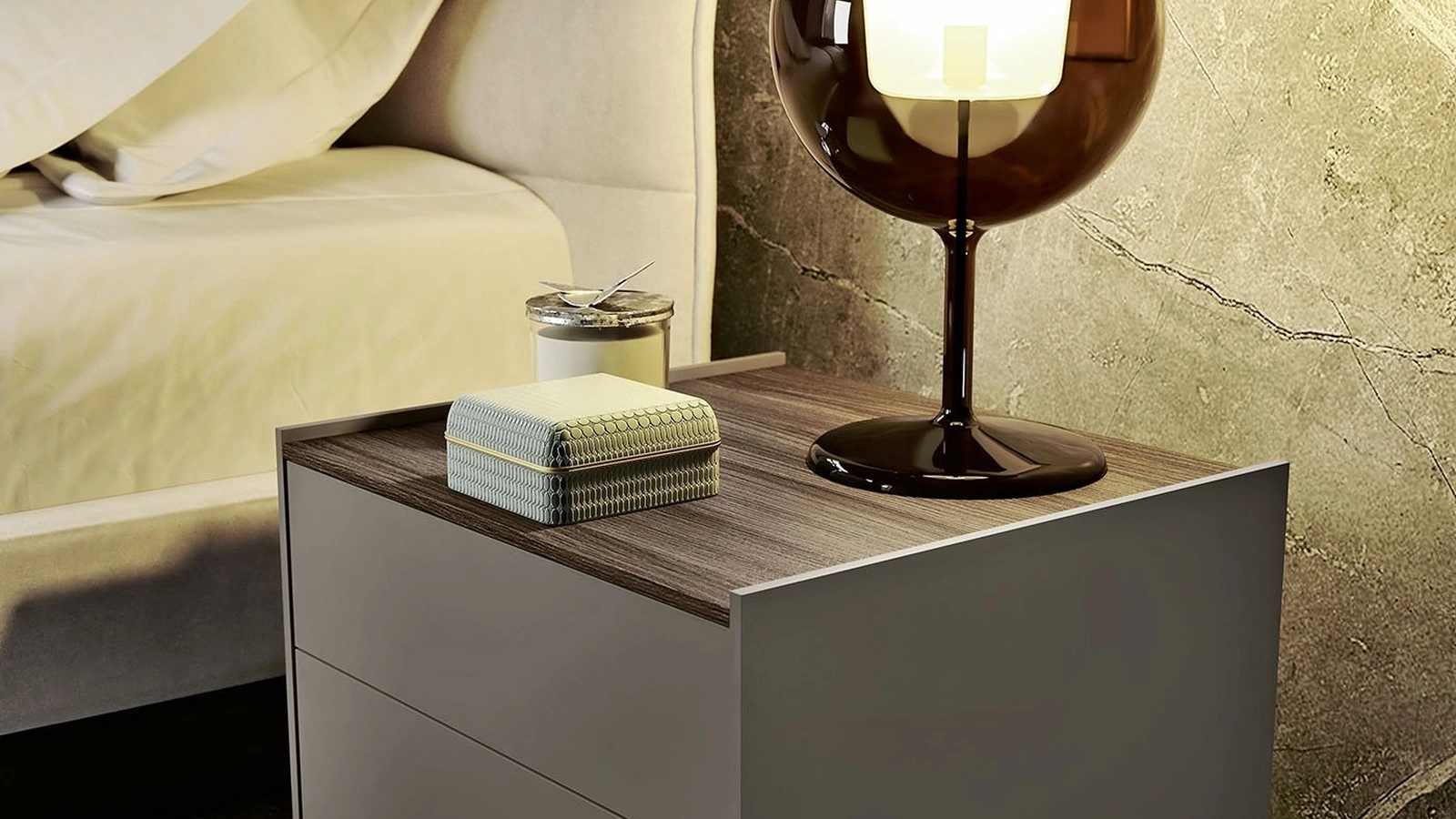 Comodino Spalla 10 Basic Grey di S75