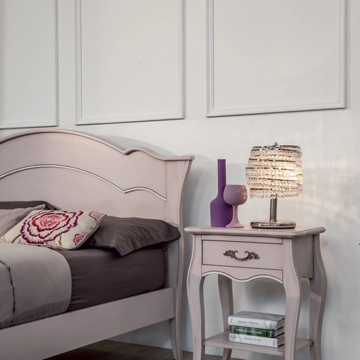 Comodino Ginevra in legno laccato di Tonin Casa