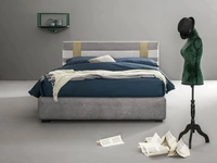 Letto moderno in tessuto imbottito Net di Bside