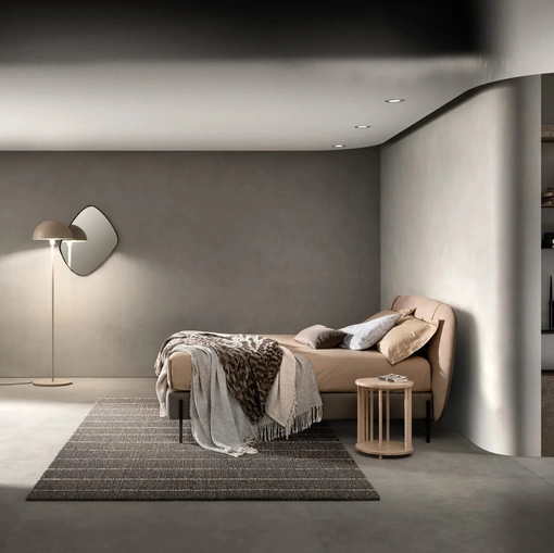 Letto in tessuto con testiera Set di Bside