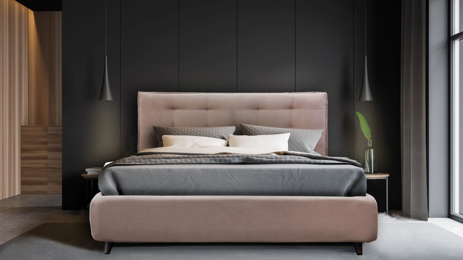 Letto imbottito Chloe di Florentiabed