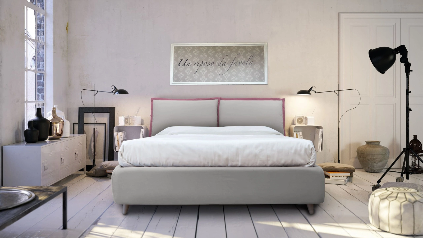 Letto in tessuto Collodi di Florentiabed