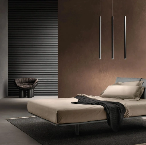 Letto in tessuto con testiera Curious di Bside