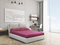 Letto in tessuto imbottito Echo di Nicoletti Home