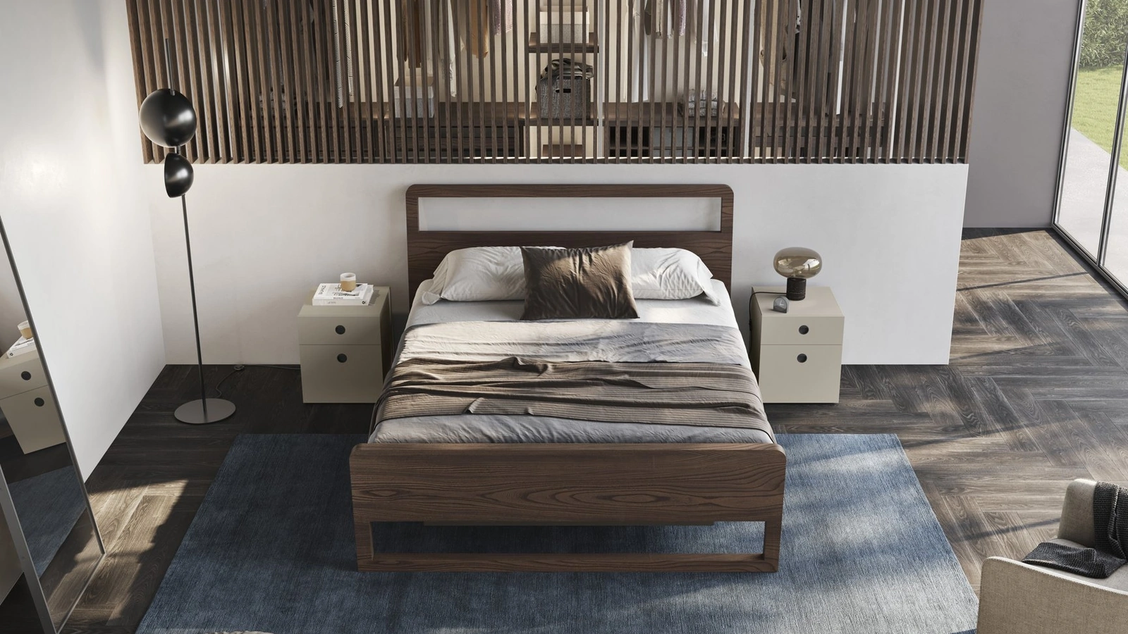 Letto con box contenitore Feel di Fimar