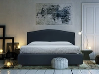 Letto in tessuto con testiera sagomata Volterra di Florentiabed