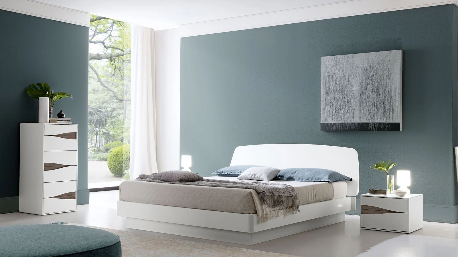 Letto Infinity con testiera Oasi di S75