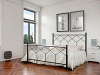 Letto Intreccio in ferro battuto con testiera e pediera di Florentiabed