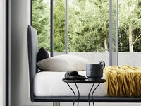 Letto Snap in tessuto con testiera di Le Comfort