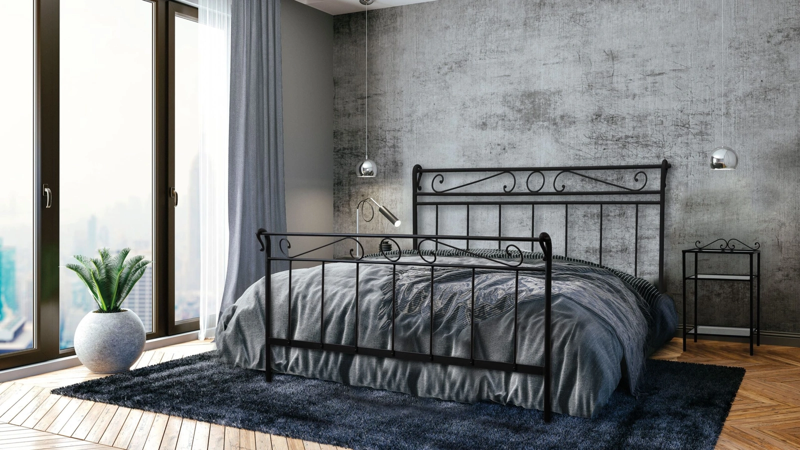 Letto in ferro battuto Leonardo di Florentiabed